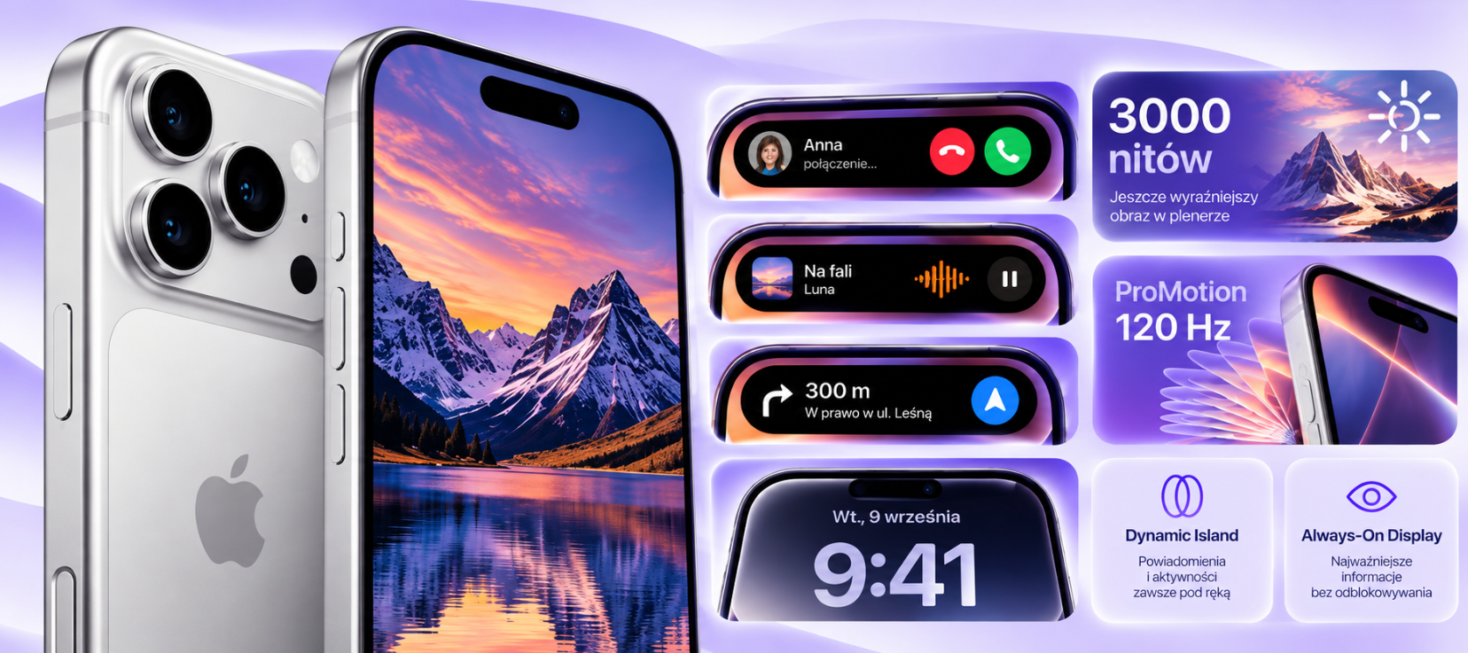iPhone 17 Pro Max – Super Retina XDR 6,9 cala